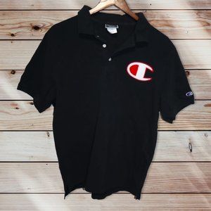 Black Champion Polo Size Medium